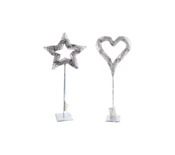 Best Sale * 2 Décorations De Noël Lumineuses Ice - Argent
