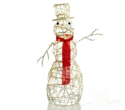 ALICE'S GARDEN Sapin Et Accessoire^Alice'S Garden Bonhomme De Neige Lumineux Blanc Haut De 70Cm. 50 Leds Blanc Chaud