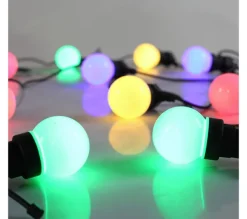 ALICE'S GARDEN Sapin Et Accessoire^Alice'S Garden Heracles - Guirlande Lumineuse Guinguette Exterieure Avec 10 Ampoules. 50 Led Multicolores.