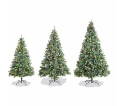 ALICE'S GARDEN Sapin Et Accessoire^Alice'S Garden Sapin De Noël Artificiel Deluxe De 210 Cm Avec Guirlande Lumineuse. Décorations Et Pied Inclus