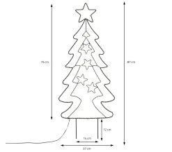 Best AMBIANCE Arbre De Noël A Enfoncer De Jardin Avec 90 Led
