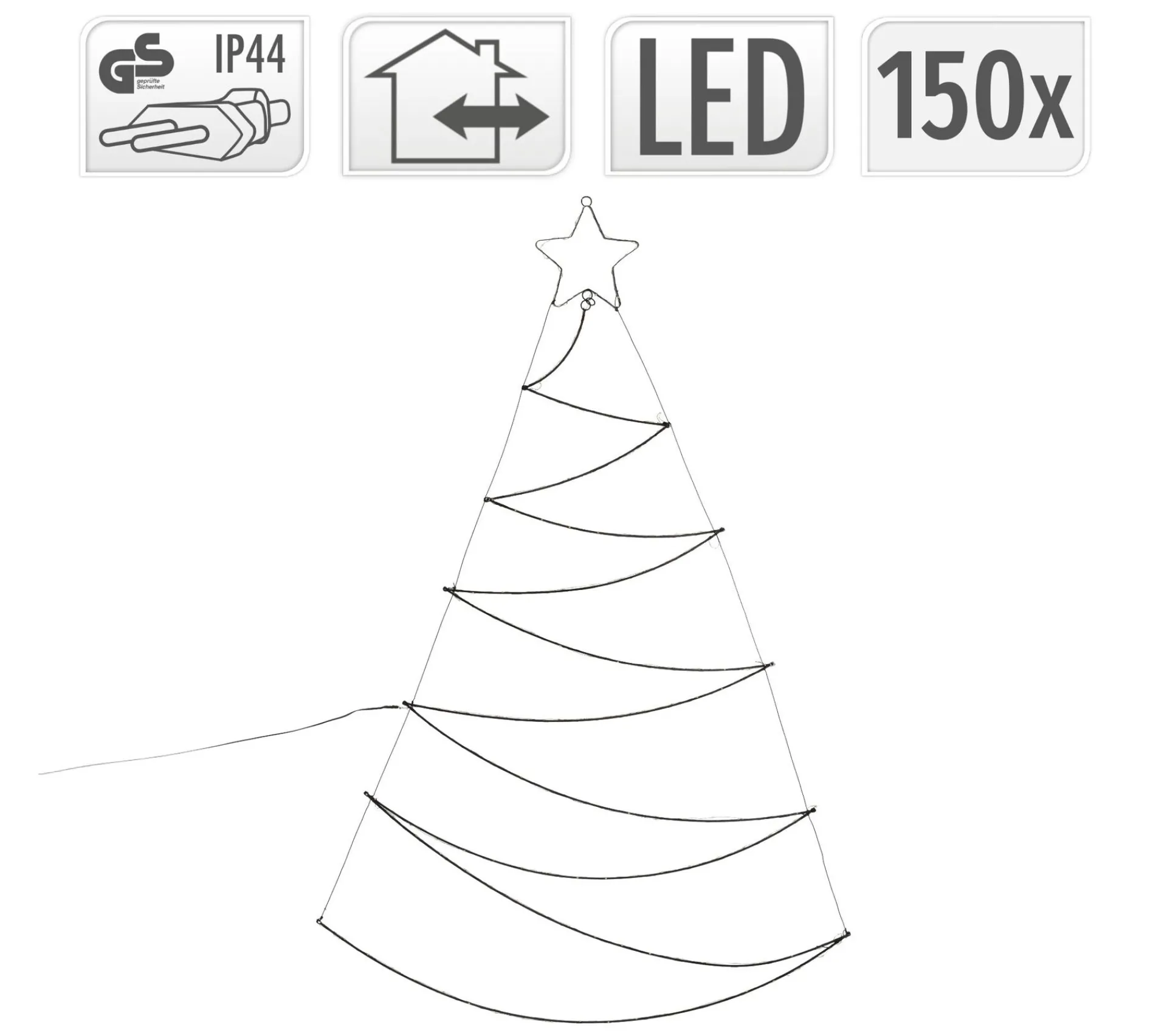 Discount AMBIANCE Sapin De Noël Avec 150 Led 150 Cm