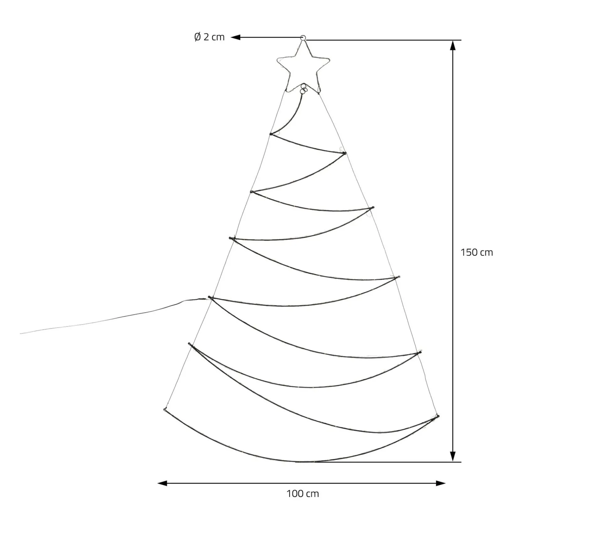 Discount AMBIANCE Sapin De Noël Avec 150 Led 150 Cm