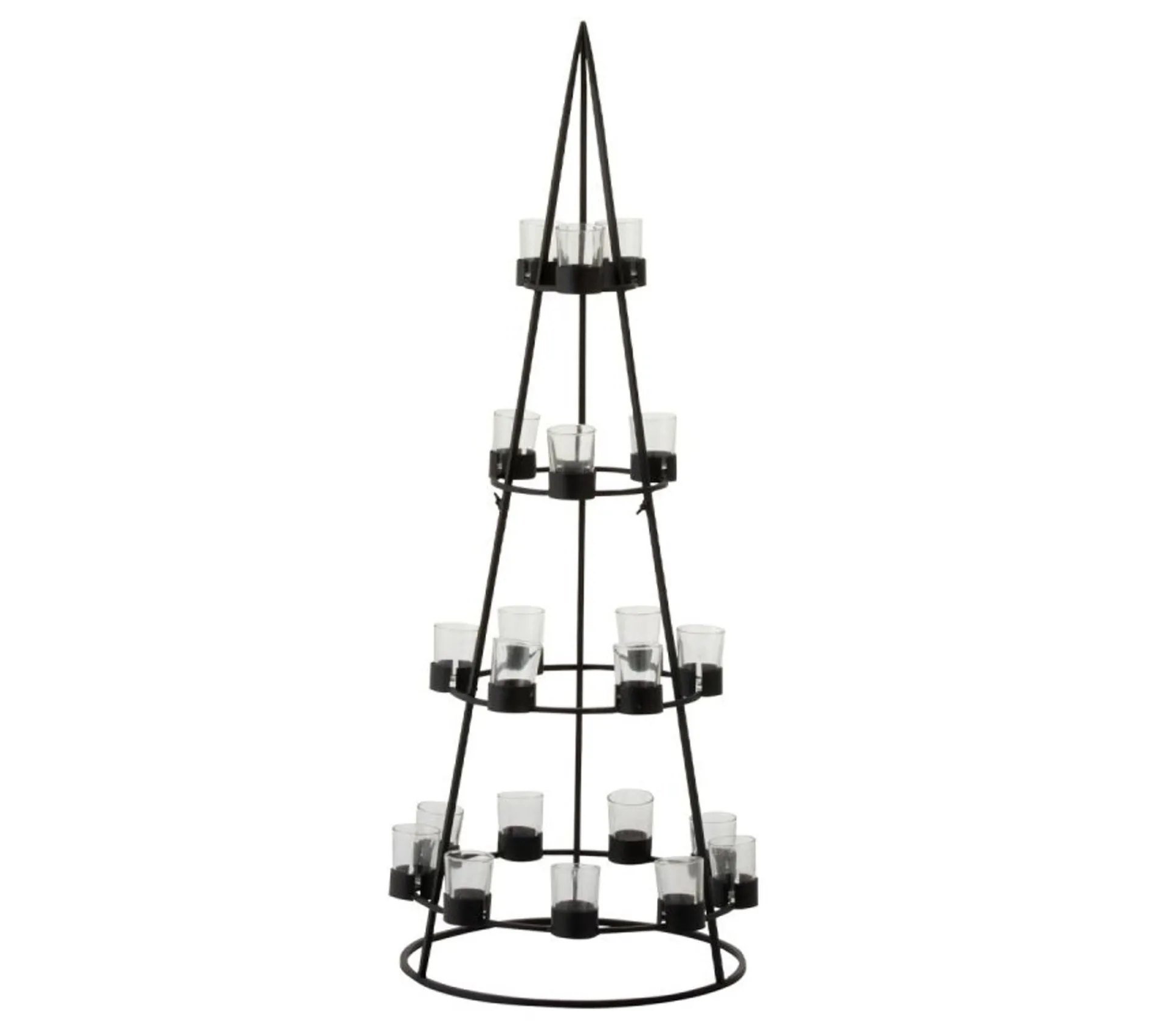 Best Sale * Arbre Déco En Metal "21 Photophores" 110Cm Noir