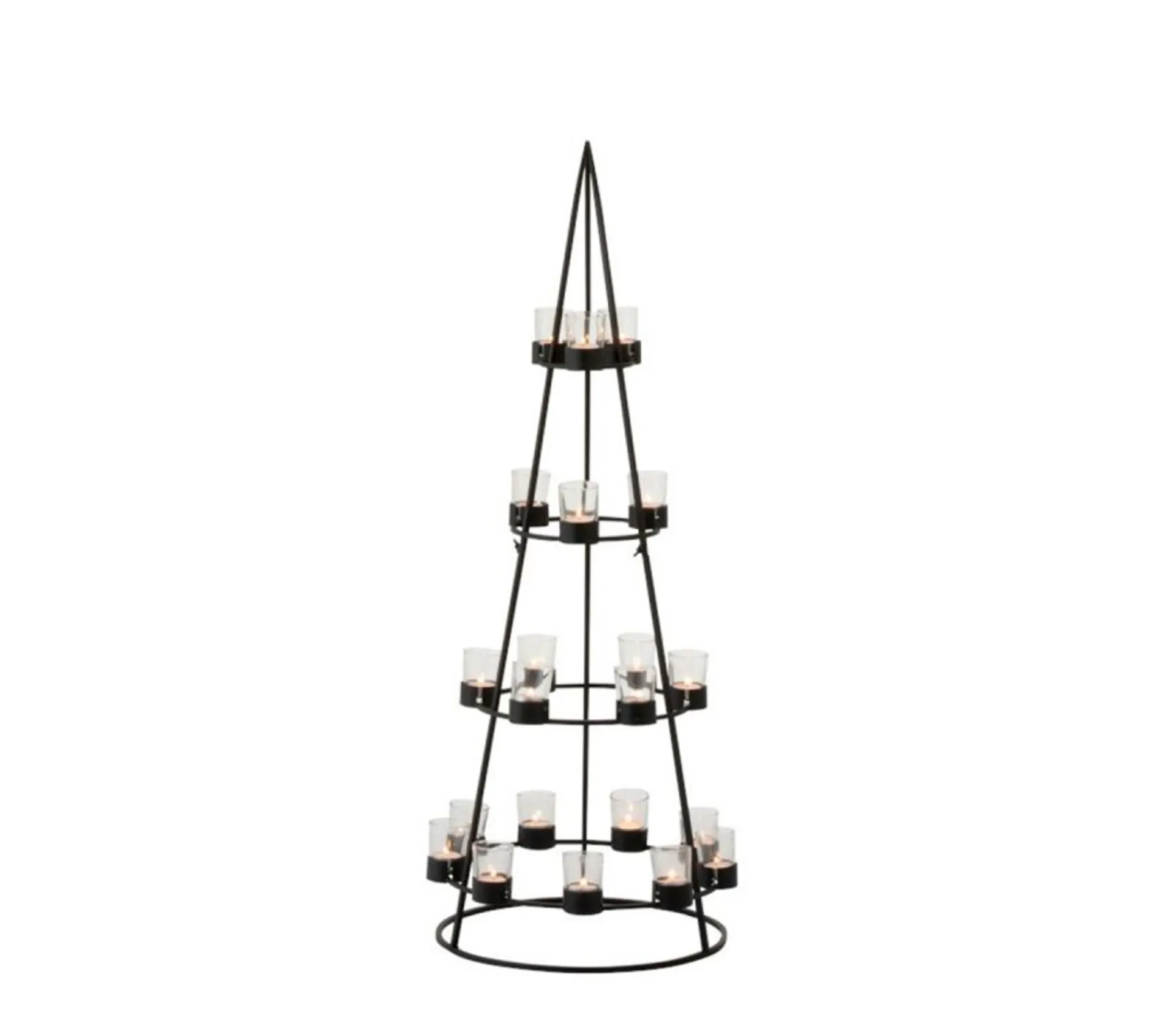 Best Sale * Arbre Déco En Metal "21 Photophores" 110Cm Noir