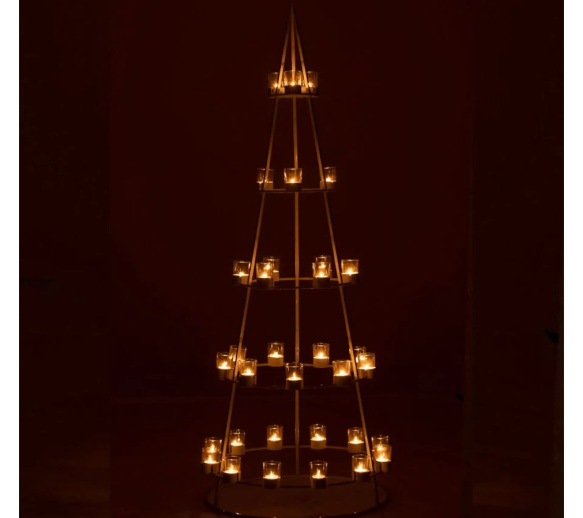 Online * Arbre Déco En Metal "33 Photophores" 160Cm Blanc