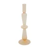Best Sale ATMOSPHERA Bougeoir Chandelier En Verre Jaune H 29.5 Cm