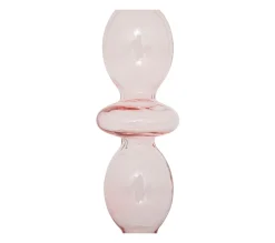 Cheap ATMOSPHERA Bougeoir Chandelier En Verre Rose H 25.7 Cm