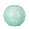 Best ATMOSPHERA Bougie Boule Rustique Vert Menthe D 10 Cm