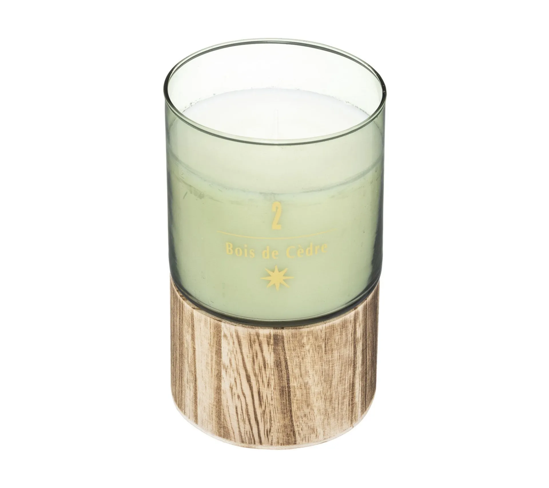 Fashion ATMOSPHERA Bougie Parfumee Bois De Cedre Pot En Verre Et Bois 360 G