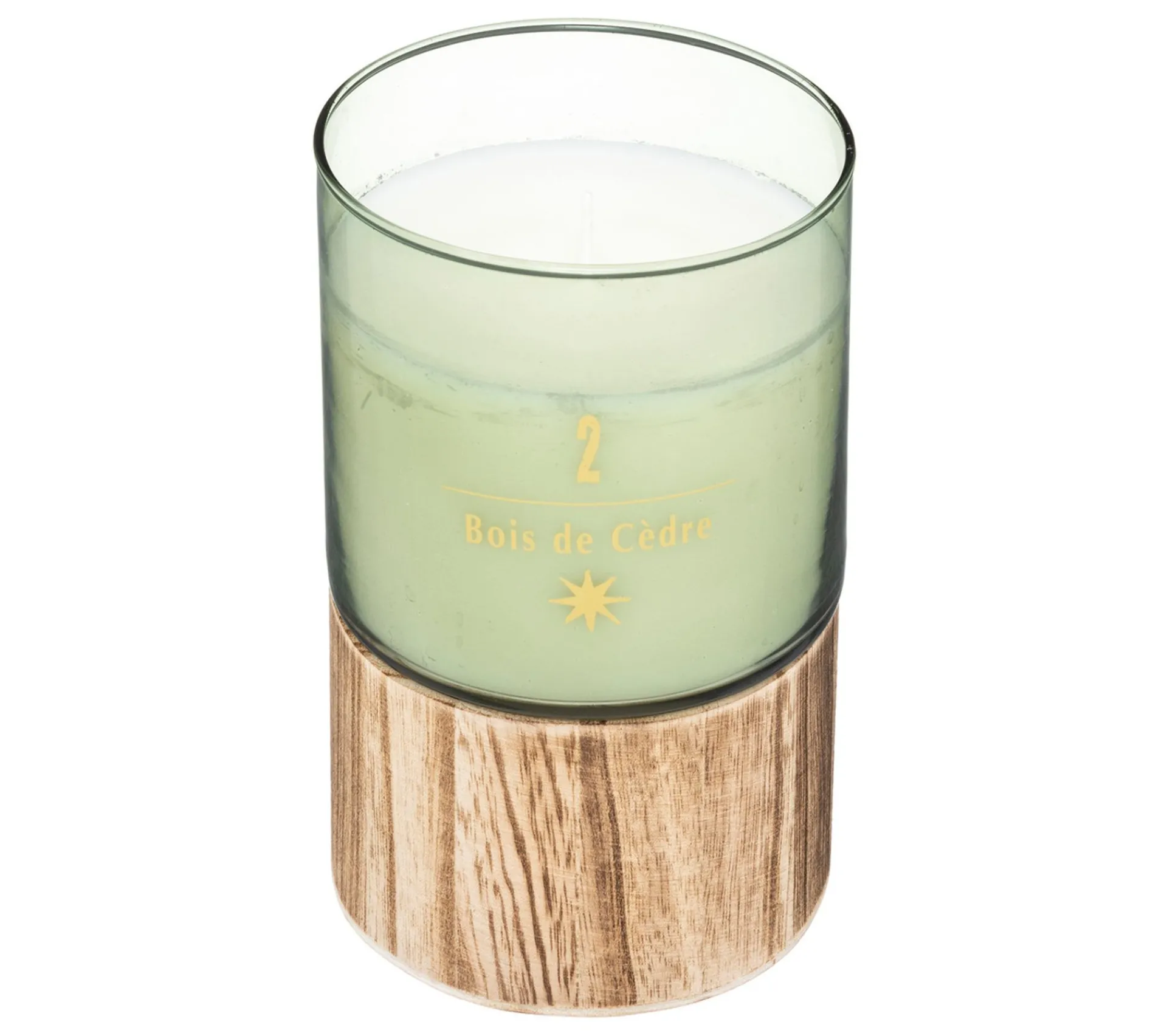 Fashion ATMOSPHERA Bougie Parfumee Bois De Cedre Pot En Verre Et Bois 360 G