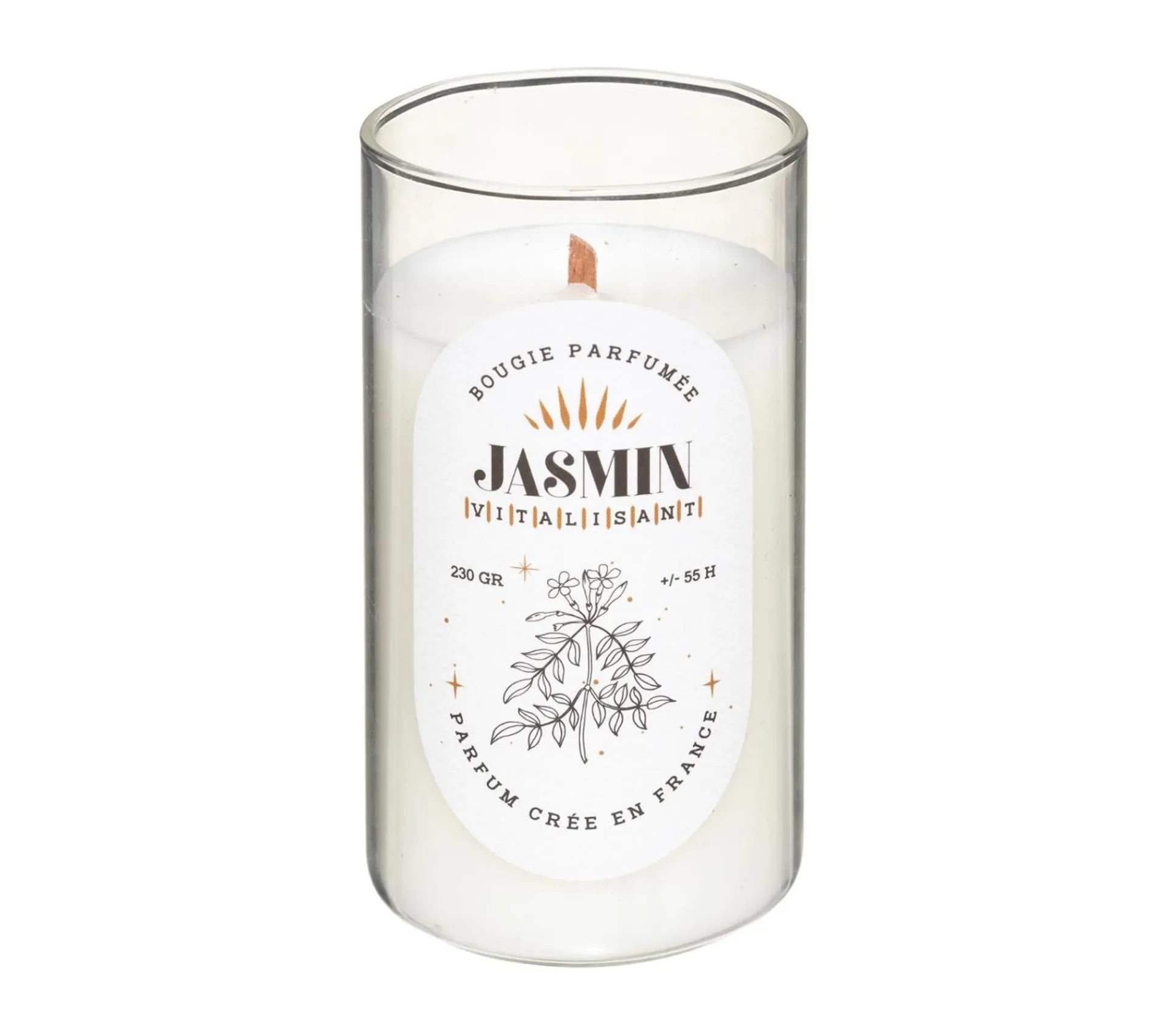 Cheap ATMOSPHERA Bougie Parfumee Pot En Verre Avec Couvercle 230 G Parfum Patchouli