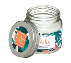 Flash Sale ATMOSPHERA Bougie Parfumee Peche Pot En Verre Avec Couvercle 65 G