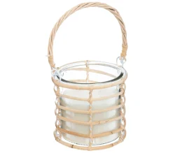 Best Sale ATMOSPHERA Bougie Parfumee Citronnelle En Verre Et Rotin 430 G