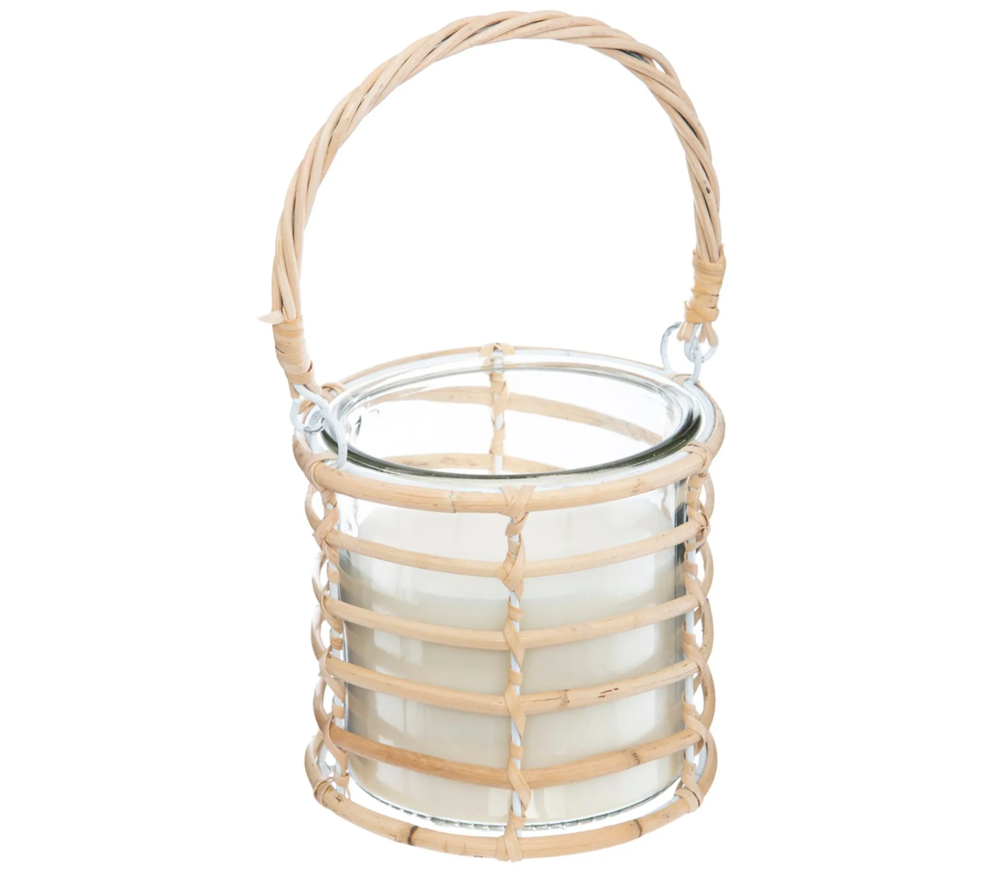 Best Sale ATMOSPHERA Bougie Parfumee Citronnelle En Verre Et Rotin 430 G