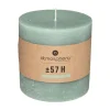 Store ATMOSPHERA Bougie Ronde Rustique Vert Eucalyptus D 10 Cm