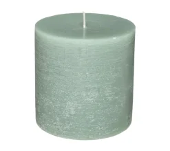 Store ATMOSPHERA Bougie Ronde Rustique Vert Eucalyptus D 10 Cm