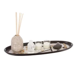 Clearance ATMOSPHERA Coffret Senteur Bouddha Plateau, Diffuseur De Parfum , Bougies Parfumees Et Accessoires