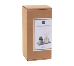 Fashion ATMOSPHERA Coffret Senteur Diffuseur De Parfum Et Plante Artificielle Parfumee Sur Plateau