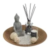 Clearance ATMOSPHERA Coffret Senteur Eucalyptus Plateau, Diffuseur, Bougie, Cactus Et Accessoires