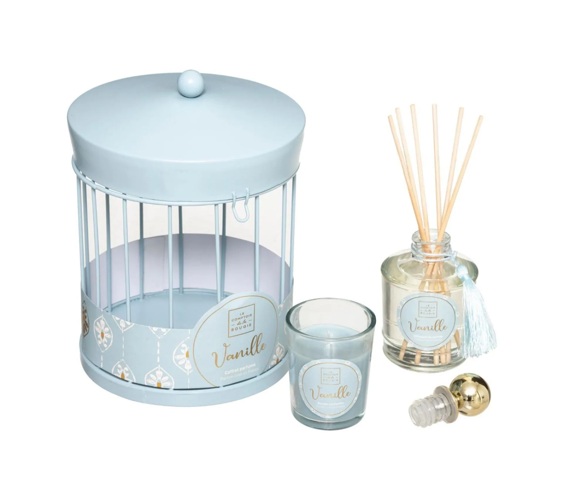 Discount ATMOSPHERA Coffret Senteur 1 Diffuseur De Parfum 6 Batonnets 1 Bougie Parfumee