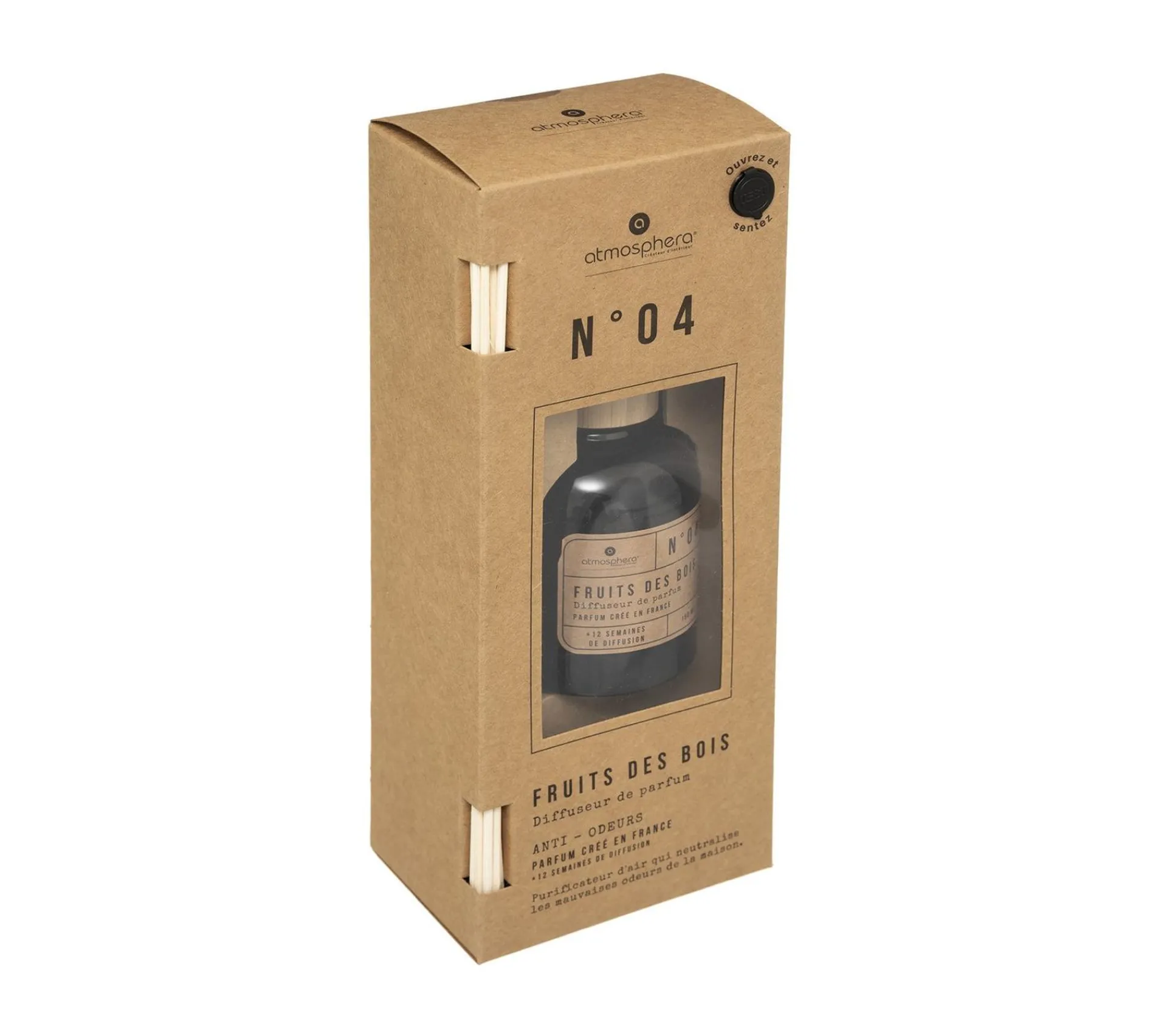 Cheap ATMOSPHERA Diffuseur De Parfum Fruits Des Bois 150 Ml - 6 Batonnets - Anti-Odeurs De La Maison