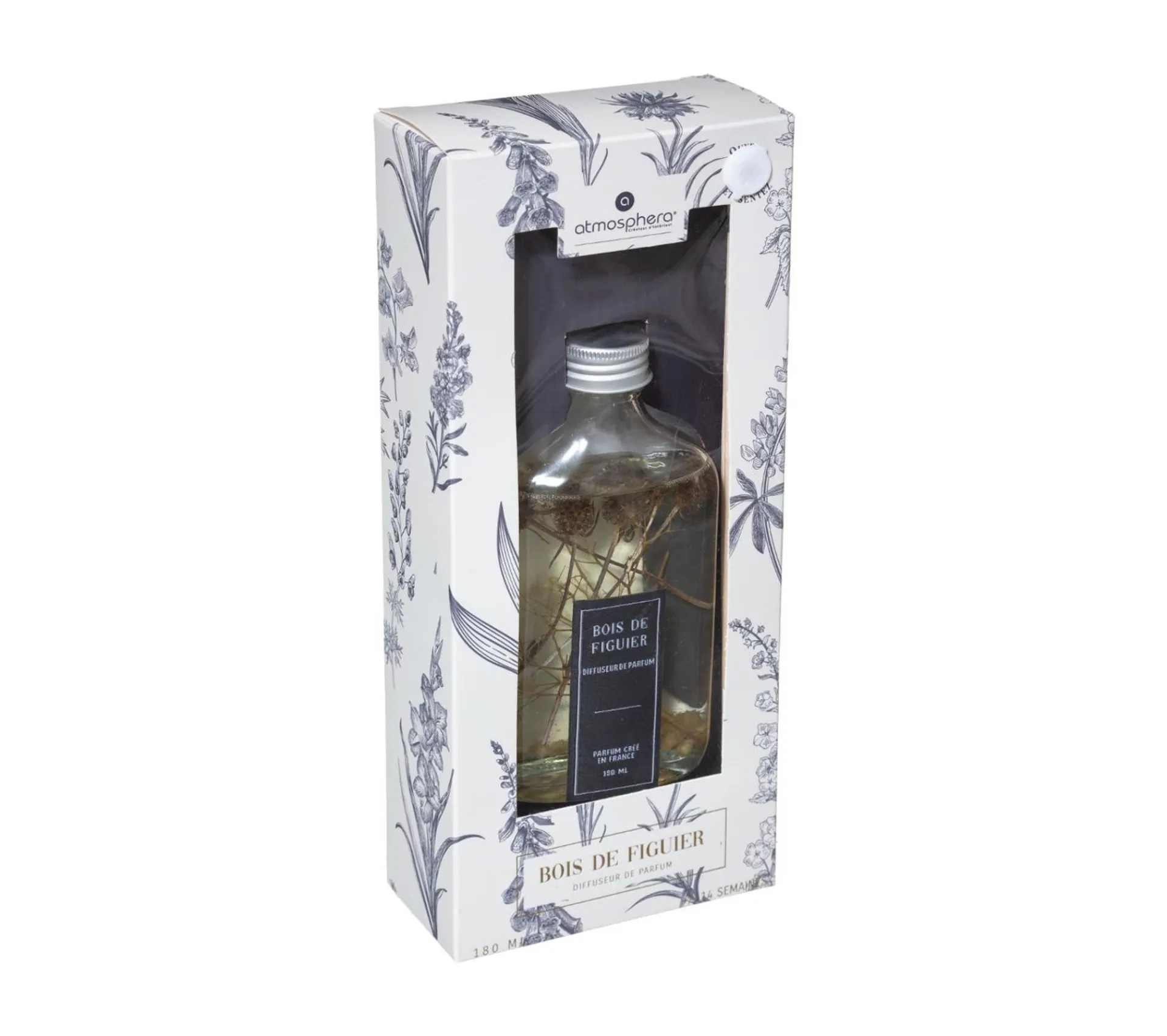 Shop ATMOSPHERA Diffuseur De Parfum Bois De Figuier 180 Ml Avec 6 Batonnets
