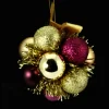 ATMOSPHERA Guirlande Et Boule De Sapin^ Fleur De Noël - Or Et Violet