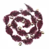 ATMOSPHERA Guirlande Et Boule De Sapin^ Guirlande De Noël Pompon - 12 Boules - Violet Et Or
