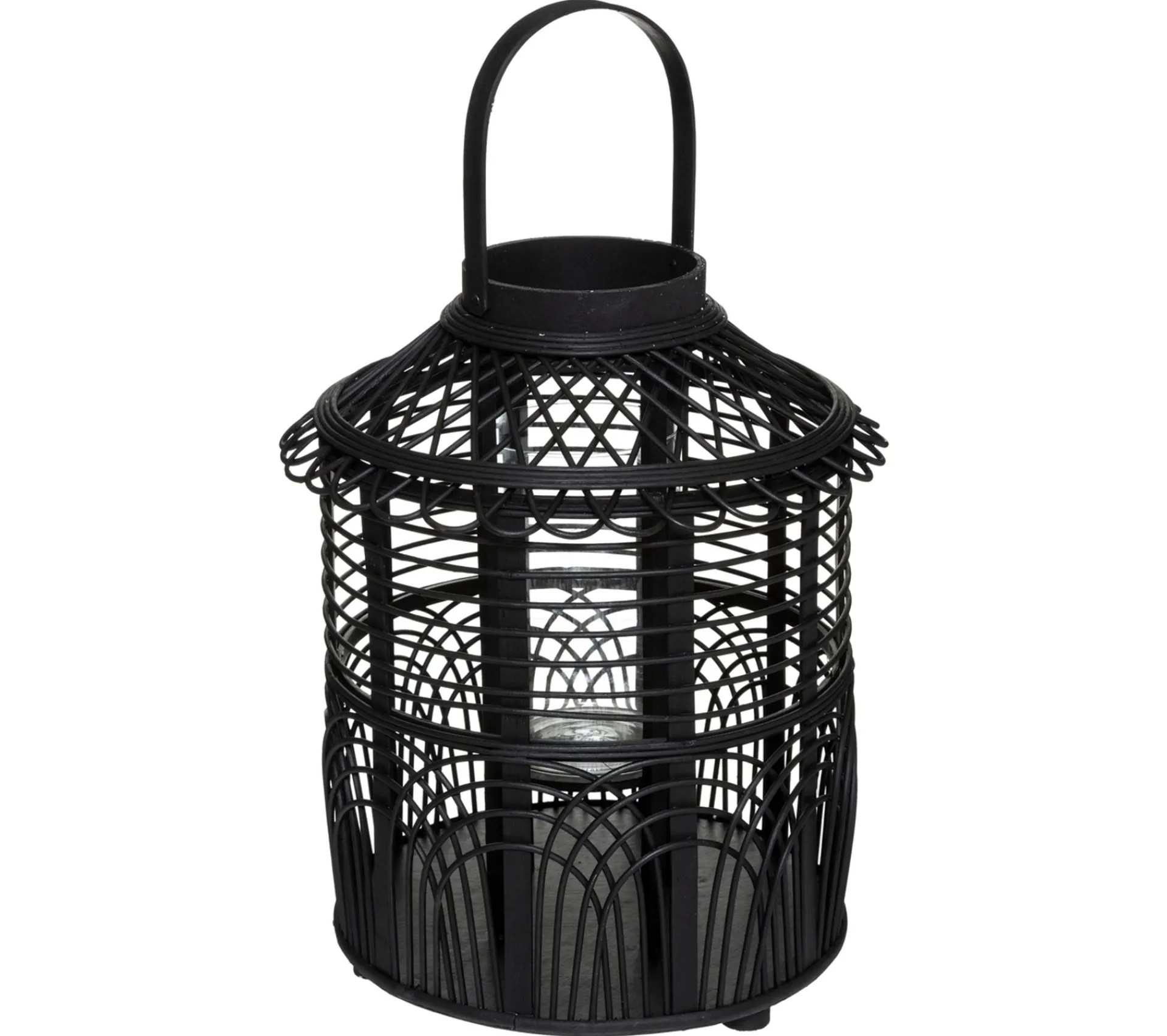 Discount ATMOSPHERA Lanterne Photophore En Bambou Bougeoir En Verre H 43 Cm