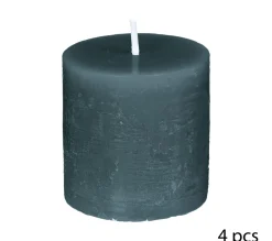Cheap ATMOSPHERA Lot De 4 Bougies Votive Rustique Bleu Canard D 4.5 Cm