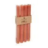 Store ATMOSPHERA Lot De 4 Bougies Batons Rustique Ambre H 24.5 Cm
