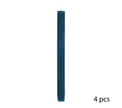 Shop ATMOSPHERA Lot De 4 Bougies Batons Rustique Bleu Canard H 24.5 Cm