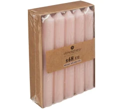 Discount ATMOSPHERA Lot De 10 Bougies Batons Rose H 16 Cm