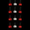 ATMOSPHERA Guirlande Et Boule De Sapin^ Lot De 12 Grelots Brillants - Rouge Et Argent
