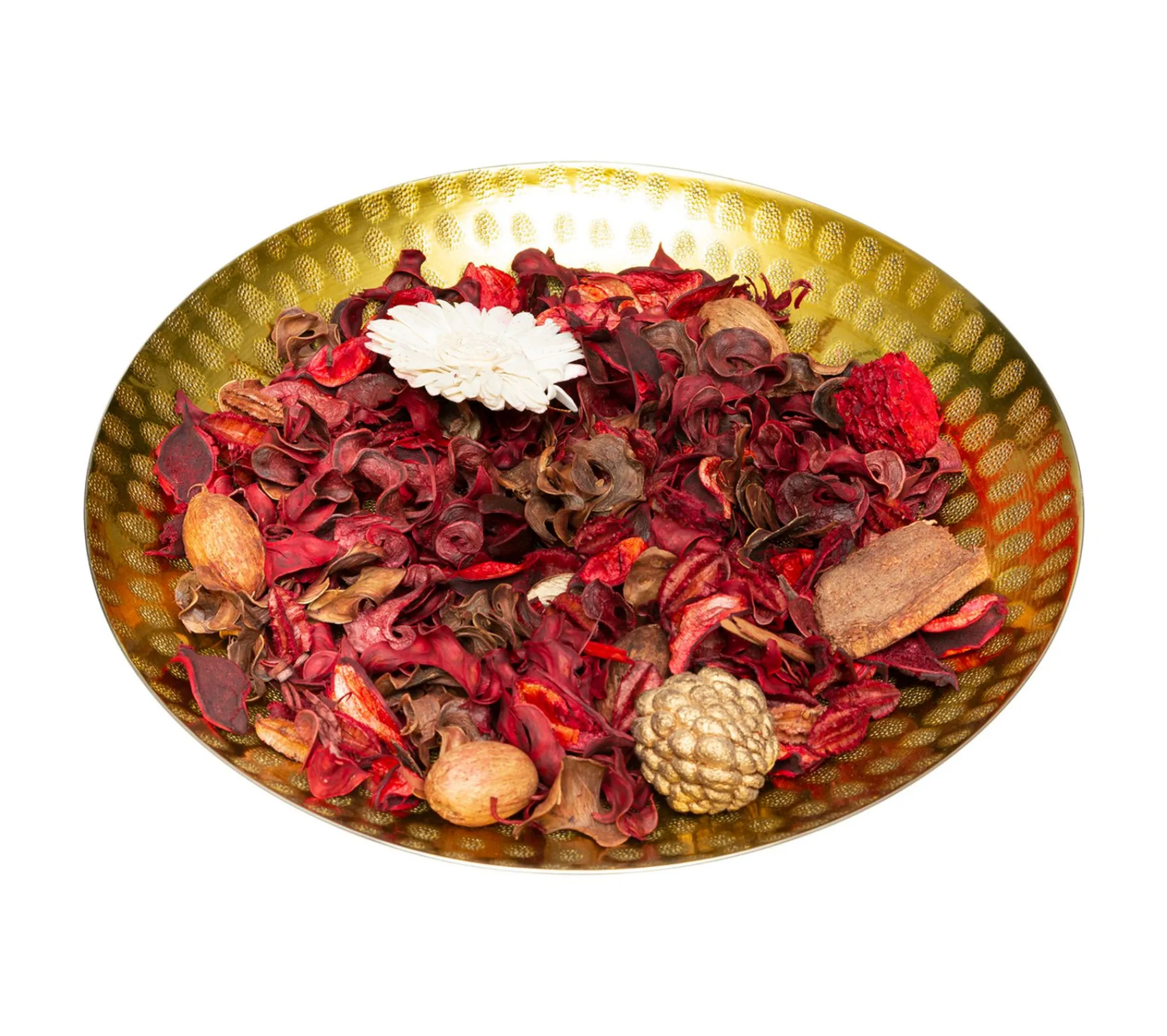 Cheap ATMOSPHERA Pot-Pourri Fruits Rouges 140 G Avec Plateau En Metal Dore