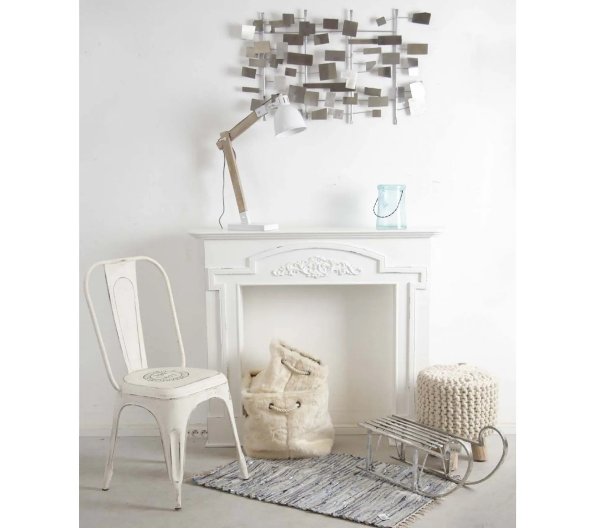 Online AUBRY GASPARD Luge Déco En Metal Argente