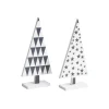 Hot AUBRY GASPARD Sapin En Bois Laque A Motifs (Lot De 2)