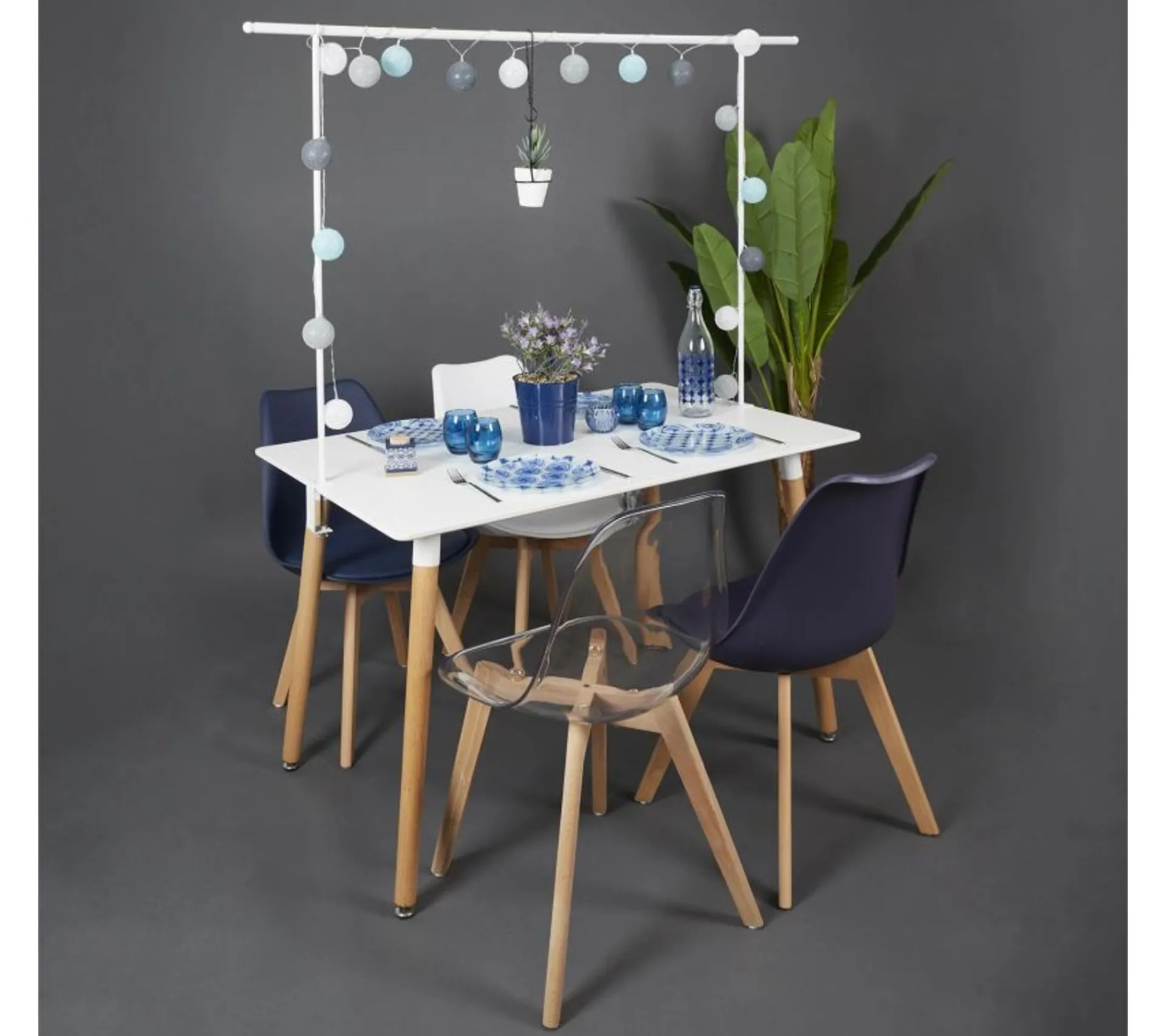 Best Sale * Barre Décorative Ajustable "Table" 139Cm Blanc