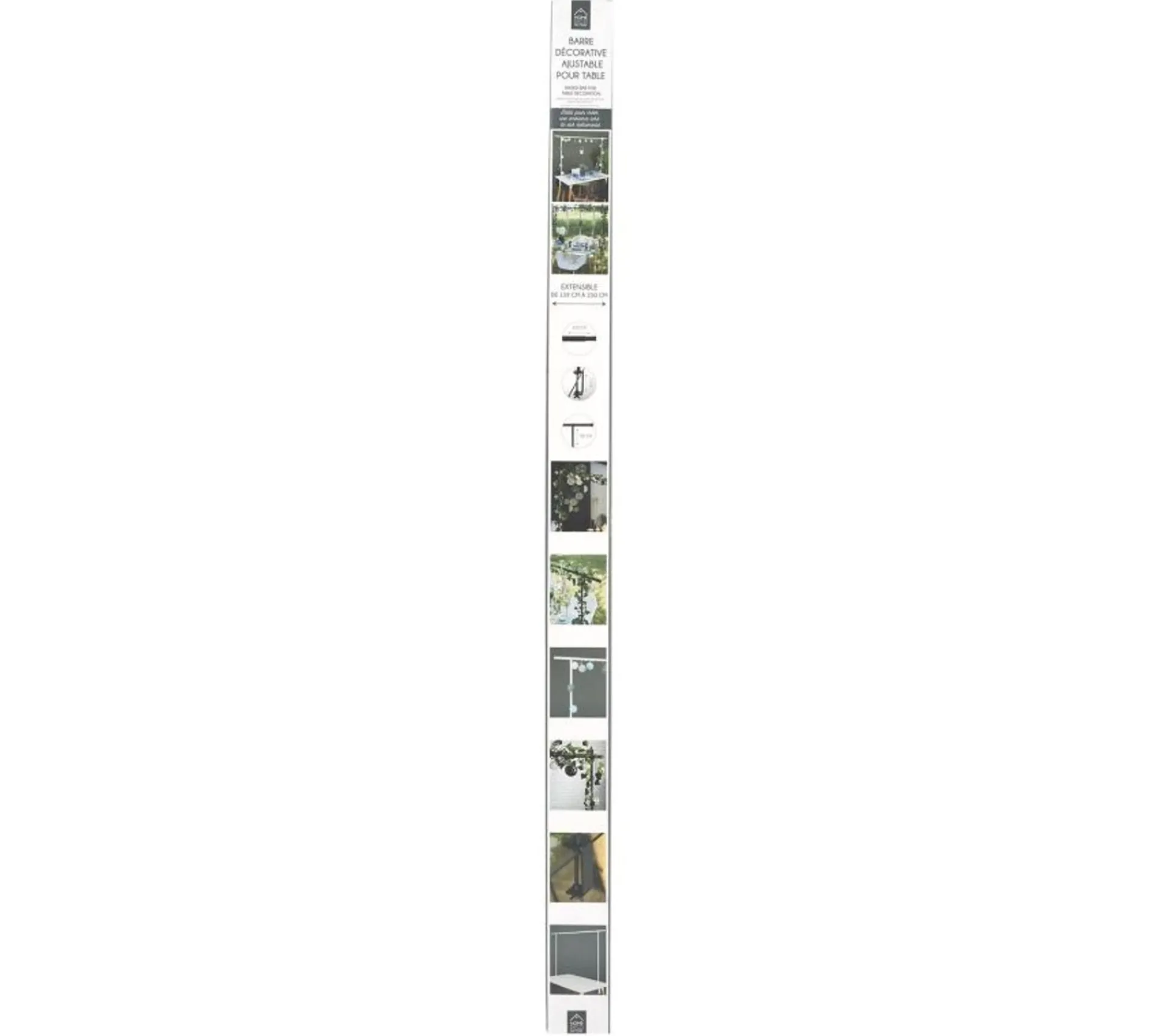 Best Sale * Barre Décorative Ajustable "Table" 139Cm Blanc