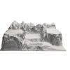 Discount * Base Village De Noël Avec Montagne Et Plateaux A Décorer - 50 X 38 Cm - My Village