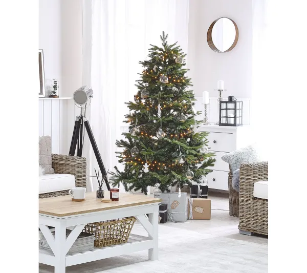 BELIANI Sapin Et Accessoire^ Sapin De Noël Artificiel Vert 180 Cm Langley