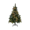 BELIANI Sapin Et Accessoire^ Sapin De Noël Artificiel Vert Pre-Illumine 120 Cm Palomar