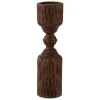 Cheap * Bougeoir Déco En Bois "Pilier" 37Cm Marron