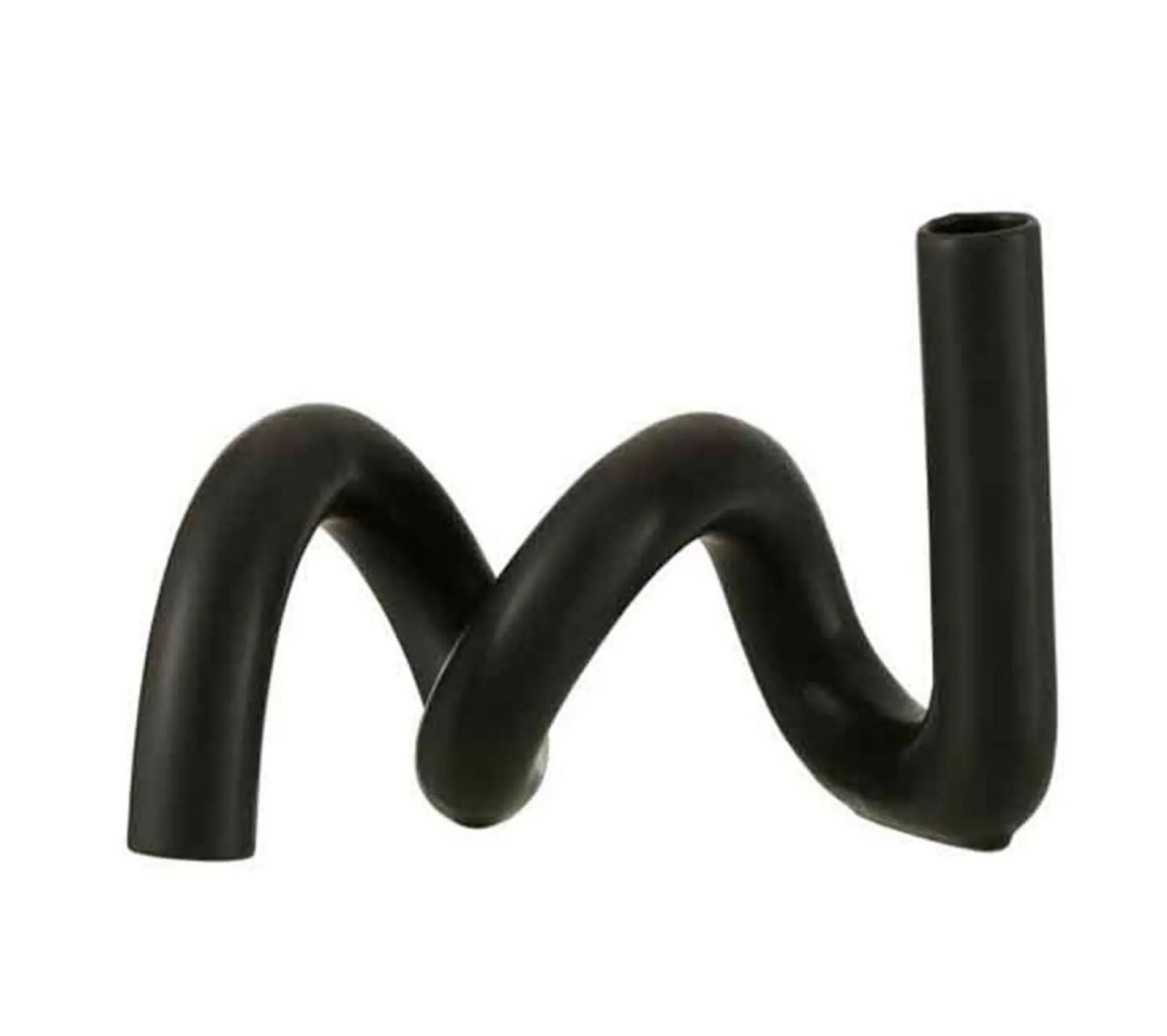 Flash Sale * Bougeoir Design Ceramique "Torsia" 25Cm Noir