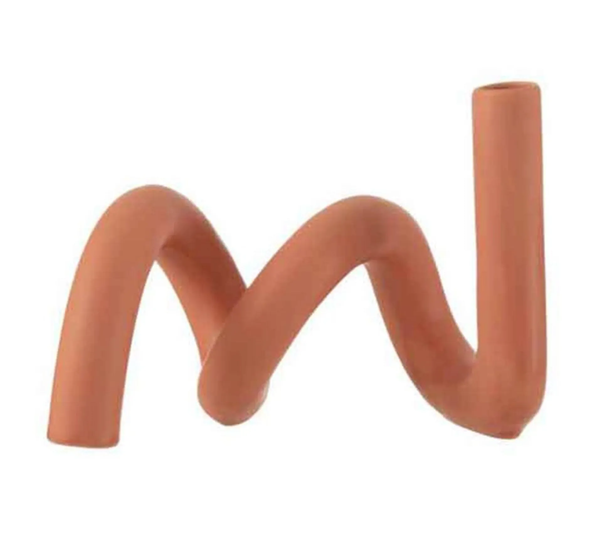 Hot * Bougeoir Design Ceramique "Torsia" 25Cm Orange