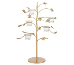 Online * Bougeoir Design En Metal "Curama" 54Cm Or