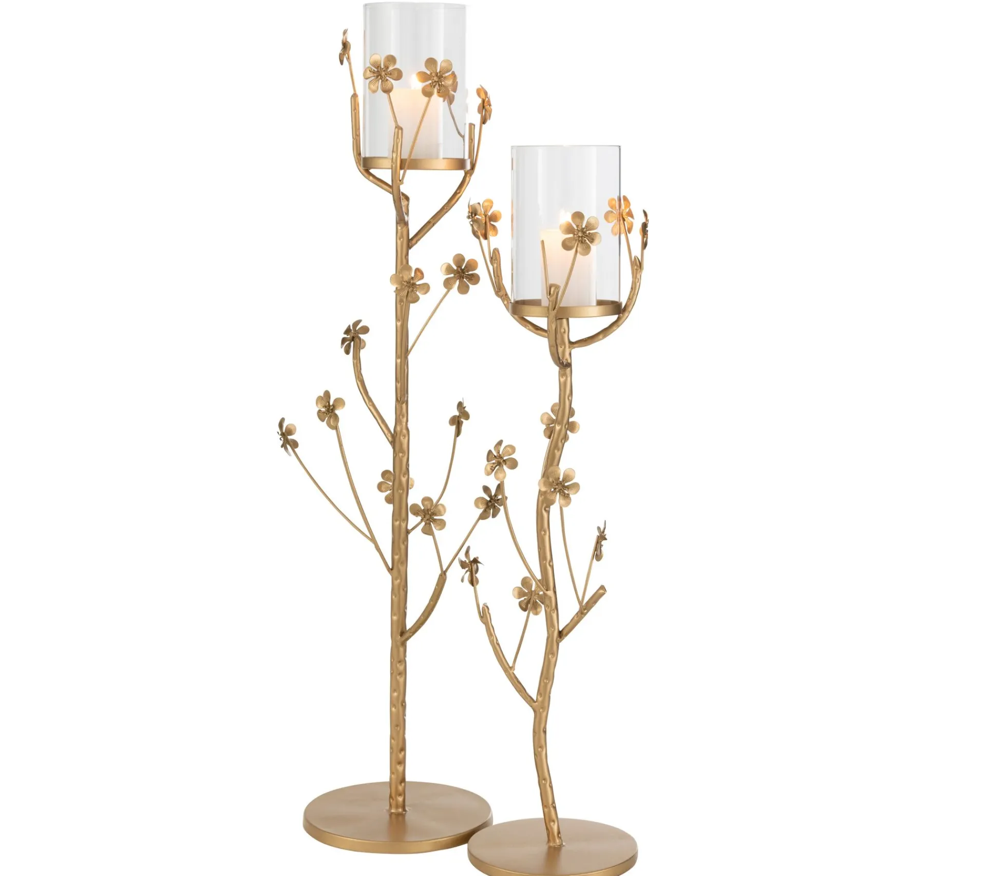 Discount * Bougeoir Design En Metal "Curama" 79Cm Or