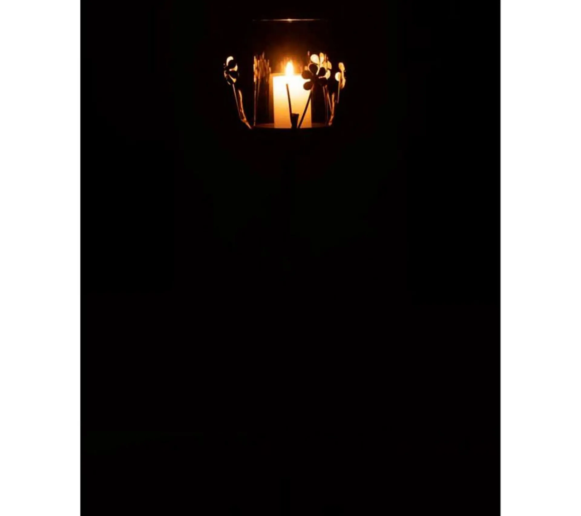 Flash Sale * Bougeoir Design En Metal "Curama" 67Cm Or