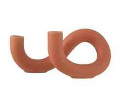 Cheap * Bougeoir En Ceramique "Torsia" 25Cm Orange